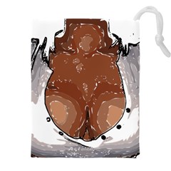 Sexy Boobs Breast Cleavage Woman Drawstring Pouch (4xl) by HermanTelo
