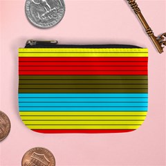 Multicolor With Black Lines Mini Coin Purse by tmsartbazaar