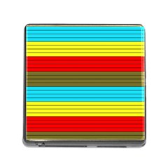 Multicolor With Black Lines Memory Card Reader (square 5 Slot) by tmsartbazaar