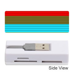 Multicolor With Black Lines Memory Card Reader (stick) by tmsartbazaar
