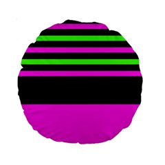 Disco Stripes Standard 15  Premium Round Cushions by tmsartbazaar