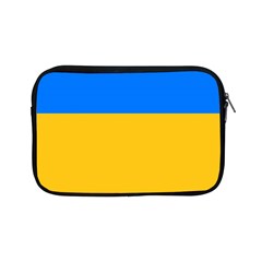 Bright Yellow With Blue Apple Ipad Mini Zipper Cases by tmsartbazaar