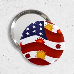 Flage Save Usa Corona 2 25  Handbag Mirrors by HermanTelo