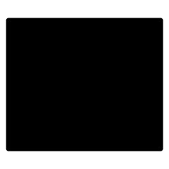 True Black Solid Color Double Sided Flano Blanket (small)  by SpinnyChairDesigns