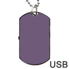 Grape Compote Purple Color Dog Tag Usb Flash (two Sides) by SpinnyChairDesigns