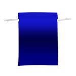 Cobalt Blue Gradient Ombre Color Lightweight Drawstring Pouch (L) Back