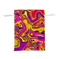 Colorful Boho Swirls Pattern Lightweight Drawstring Pouch (s) by SpinnyChairDesigns