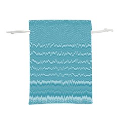 Boho Teal Stripes Lightweight Drawstring Pouch (m) by SpinnyChairDesigns