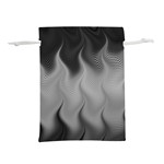 Abstract Black Grey Lightweight Drawstring Pouch (S) Front