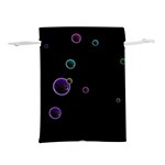 Bubble in dark Lightweight Drawstring Pouch (L) Front