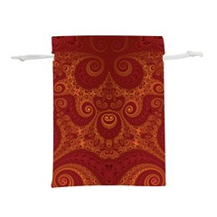 Red And Gold Spirals Lightweight Drawstring Pouch (s) by SpinnyChairDesigns