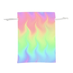 Pastel Rainbow Flame Ombre Lightweight Drawstring Pouch (s) by SpinnyChairDesigns
