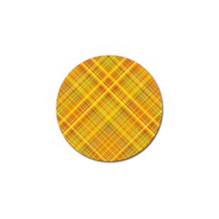 Orange Madras Plaid Golf Ball Marker (10 Pack) by SpinnyChairDesigns