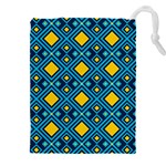 Geometric Abstract Diamond Drawstring Pouch (4XL) Front