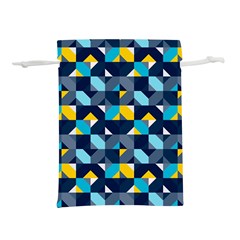 Geometric Hypnotic Shapes Lightweight Drawstring Pouch (l) by tmsartbazaar