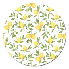 Lemons Magnet 5  (round) by Angelandspot