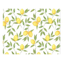 Lemons Double Sided Flano Blanket (large)  by Angelandspot