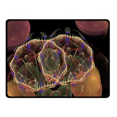 Fractal Geometry Double Sided Fleece Blanket (small)  by Sparkle