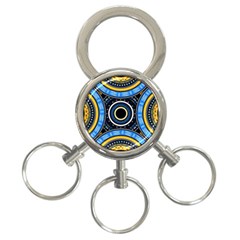 Tribal Zentangle Art 3-ring Key Chain by tmsartbazaar