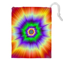 Psychedelic Explosion Drawstring Pouch (5xl) by Filthyphil
