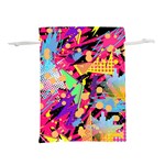Psychedelic Geometry Lightweight Drawstring Pouch (M) Back