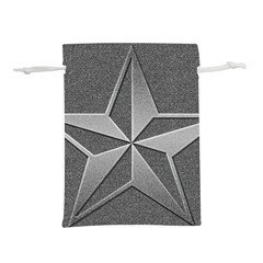 Star Grey Lightweight Drawstring Pouch (s) by HermanTelo
