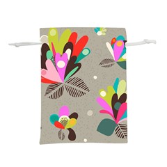 Scandinavian Flower Shower Lightweight Drawstring Pouch (l) by andStretch