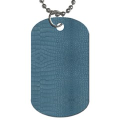 Turquoise Alligator Skin Dog Tag (two Sides) by LoolyElzayat