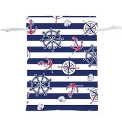 Seamless-marine-pattern  Lightweight Drawstring Pouch (xl) by BangZart