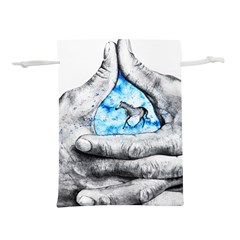 Hands Horse Hand Dream Lightweight Drawstring Pouch (s) by HermanTelo
