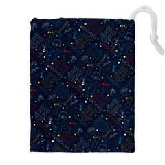 Traditional Tribal Pattern Drawstring Pouch (5xl) by tmsartbazaar