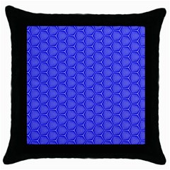 Blue-monday Throw Pillow Case (black) by roseblue