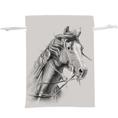 Custom Horse  Lightweight Drawstring Pouch (xl) by HermanTelo