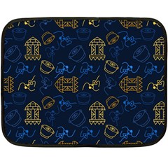 Tribal Festive Folk Pattern Double Sided Fleece Blanket (mini)  by tmsartbazaar