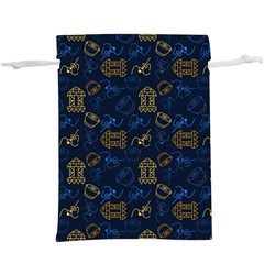 Tribal Festive Folk Pattern  Lightweight Drawstring Pouch (xl) by tmsartbazaar