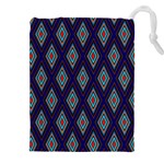 Colorful Diamonds Pattern3 Drawstring Pouch (5XL) Front