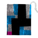 Abstract Tiles Drawstring Pouch (5XL) Front