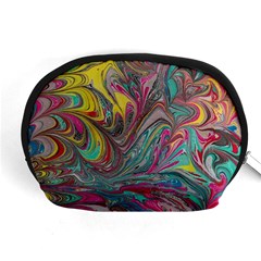Abstract Marbling Accessory Pouch (medium) by kaleidomarblingart
