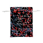 Multicolored Bubbles Motif Abstract Pattern Lightweight Drawstring Pouch (L) Back