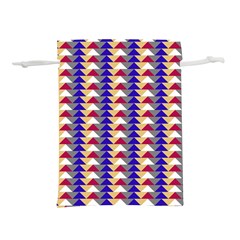 Colorful Triangles Pattern, Retro Style Theme, Geometrical Tiles, Blocks Lightweight Drawstring Pouch (m) by Casemiro