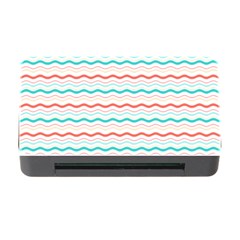 Aqua Coral Waves Memory Card Reader With Cf by CuteKingdom