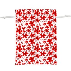 Red Flowers  Lightweight Drawstring Pouch (xl) by CuteKingdom