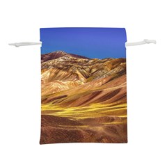 Colored Mountains Landscape, La Rioja, Argentina Lightweight Drawstring Pouch (l) by dflcprintsclothing