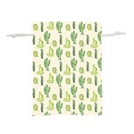 Cactus pattern Lightweight Drawstring Pouch (S) Front