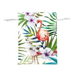 Tropical Flamingo Lightweight Drawstring Pouch (s) by goljakoff