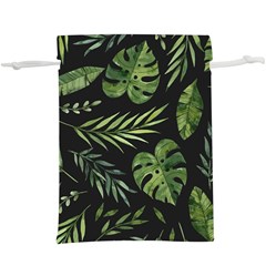 Green Leaves  Lightweight Drawstring Pouch (xl) by goljakoff