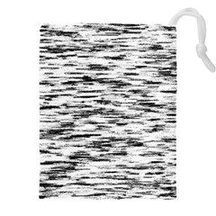 Texture Noir/gris Drawstring Pouch (5xl) by kcreatif