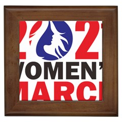 Womens March Framed Tile by happinesshack