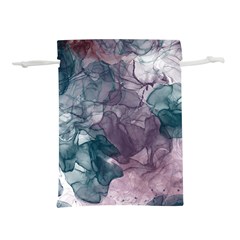 Teal And Purple Alcohol Ink Lightweight Drawstring Pouch (m) by Dazzleway