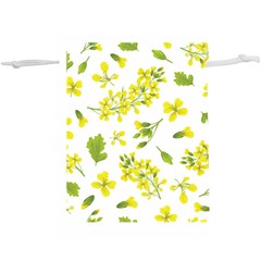 Yellow Flowers  Lightweight Drawstring Pouch (xl) by designsbymallika